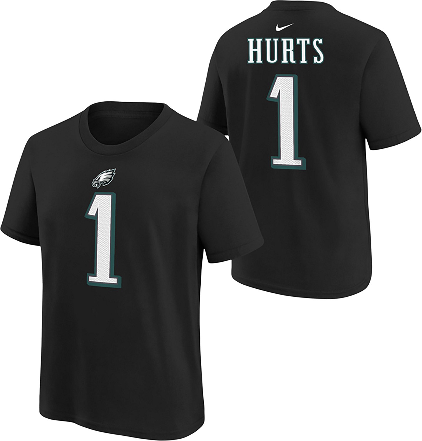 Nike Kids' Philadelphia Eagles Jalen Hurts Player Short Sleeve T-shirt - view number 3