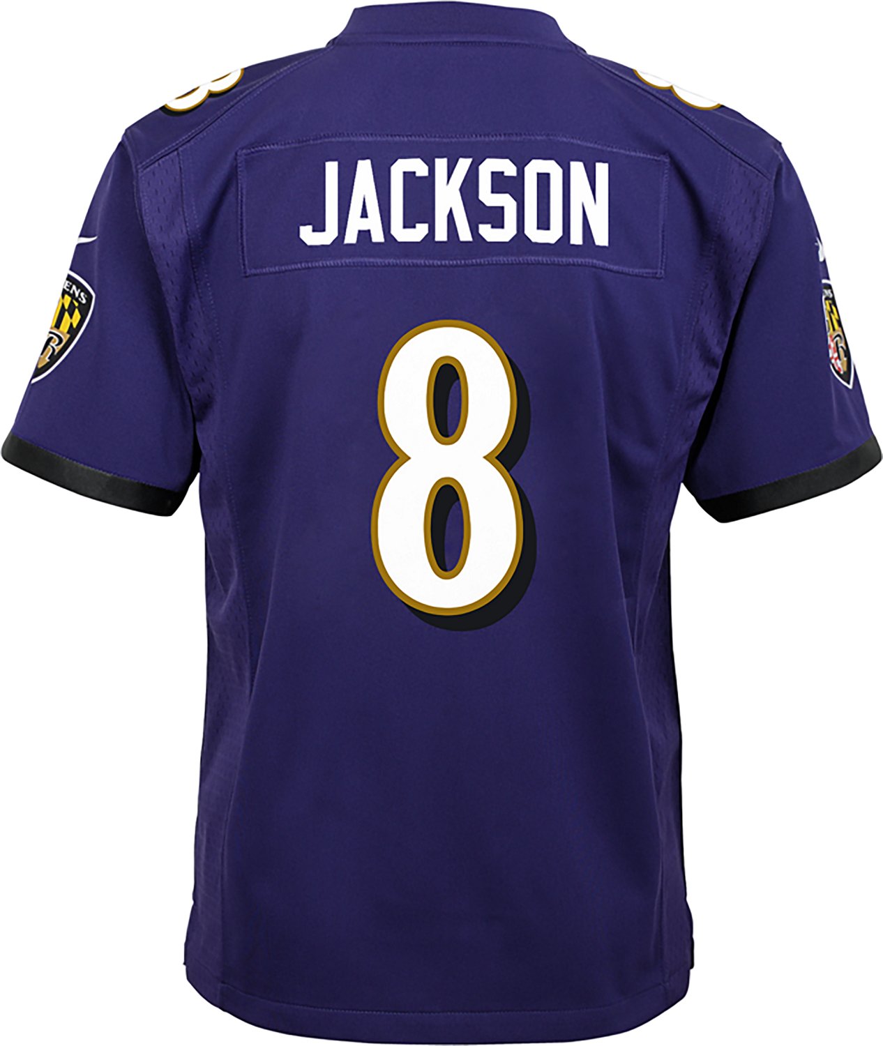 Nike Kids' Baltimore Ravens Lamar Jackson #8 Game Team Jersey - view number 2