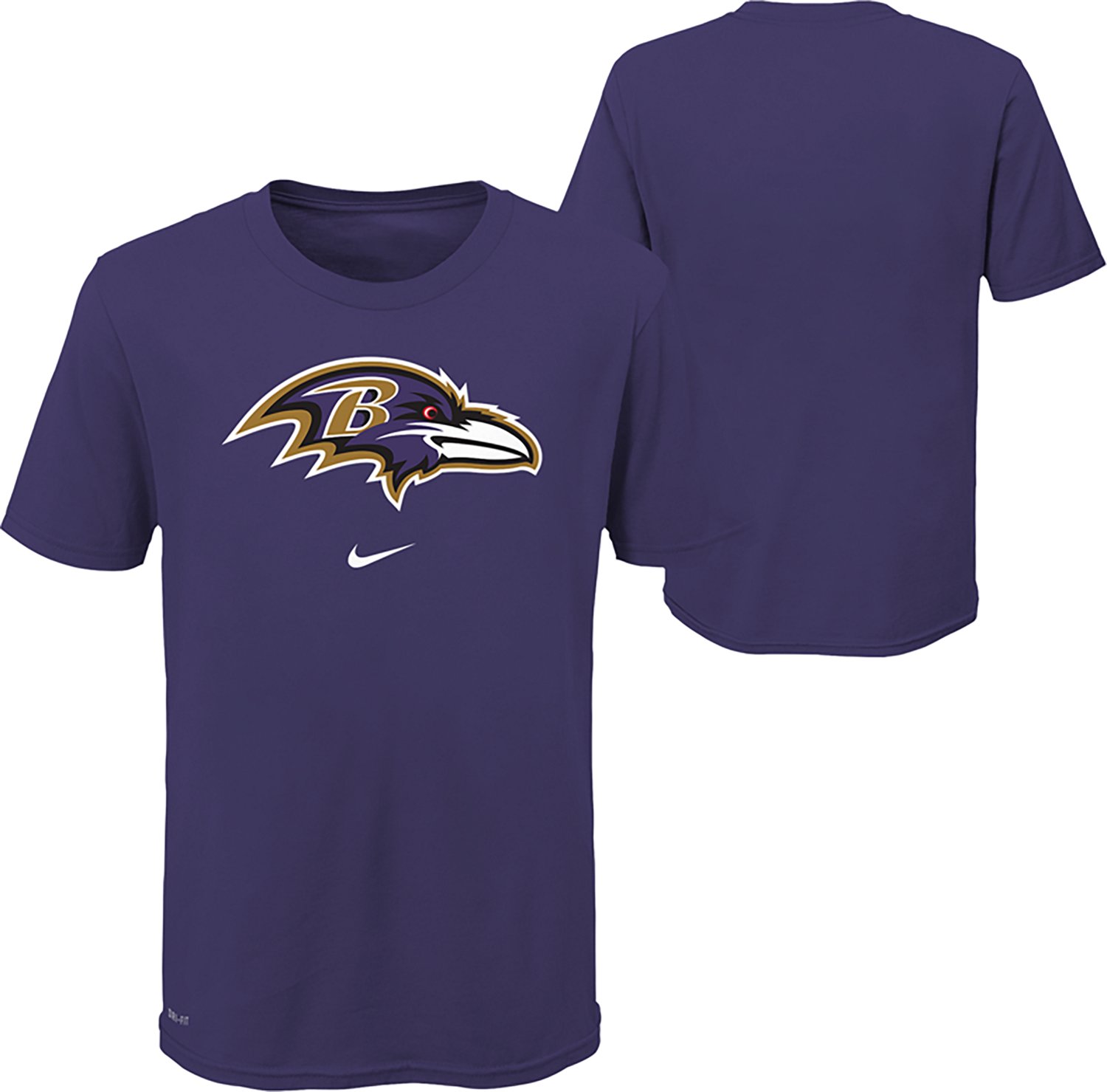 Nike Kids' Baltimore Ravens Primary Logo Dri-FIT T-shirt - view number 3