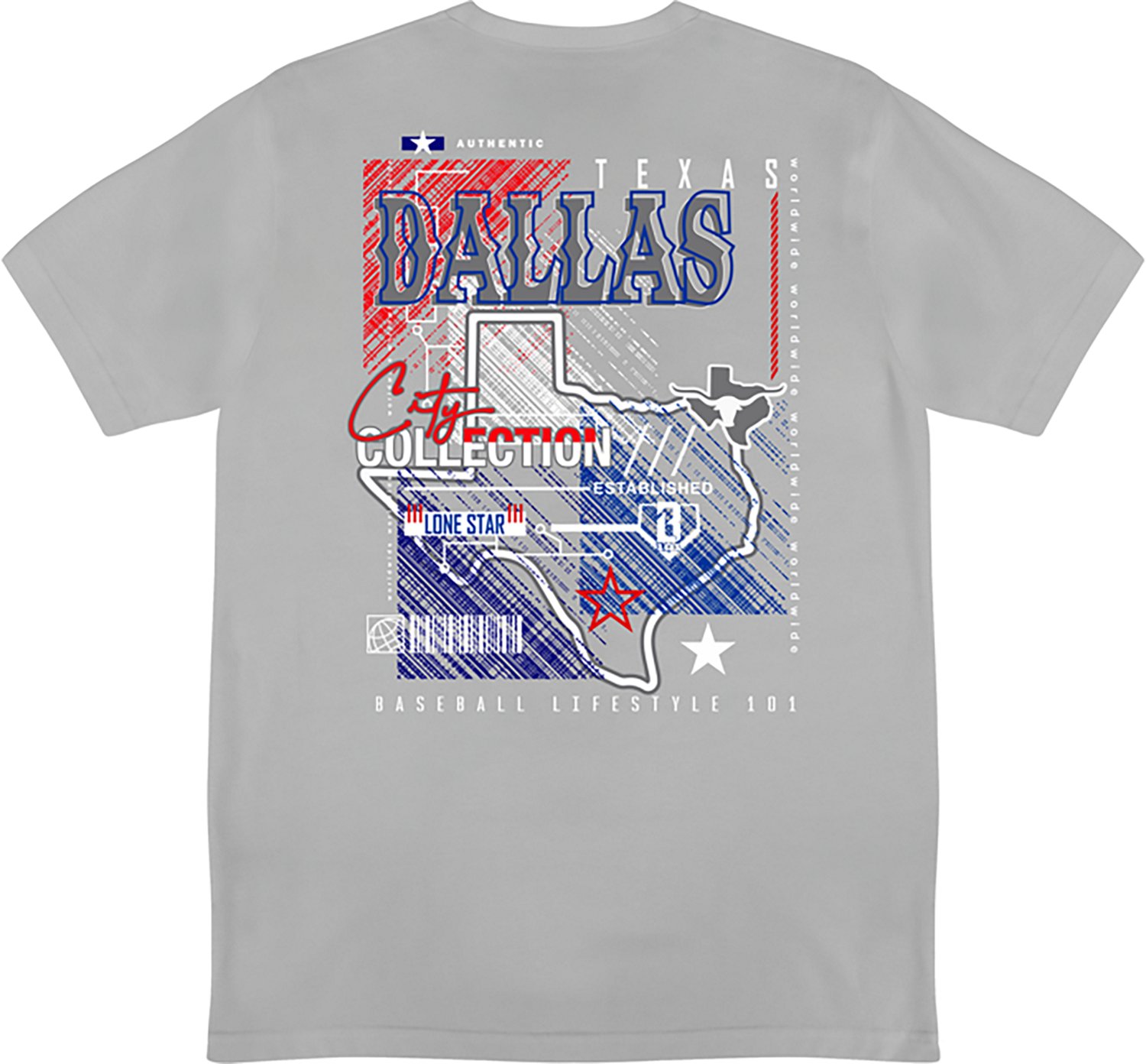 Baseball Lifestyle 101 Adults' City T-shirt  - view number 2