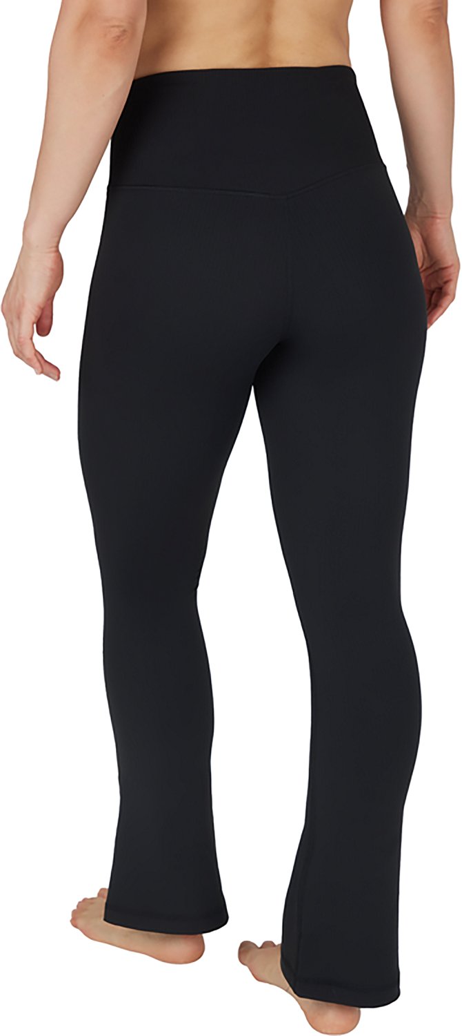 90 Degree by Reflex Women's Felix Lux Ribbed Rachel Micro Flared Pants