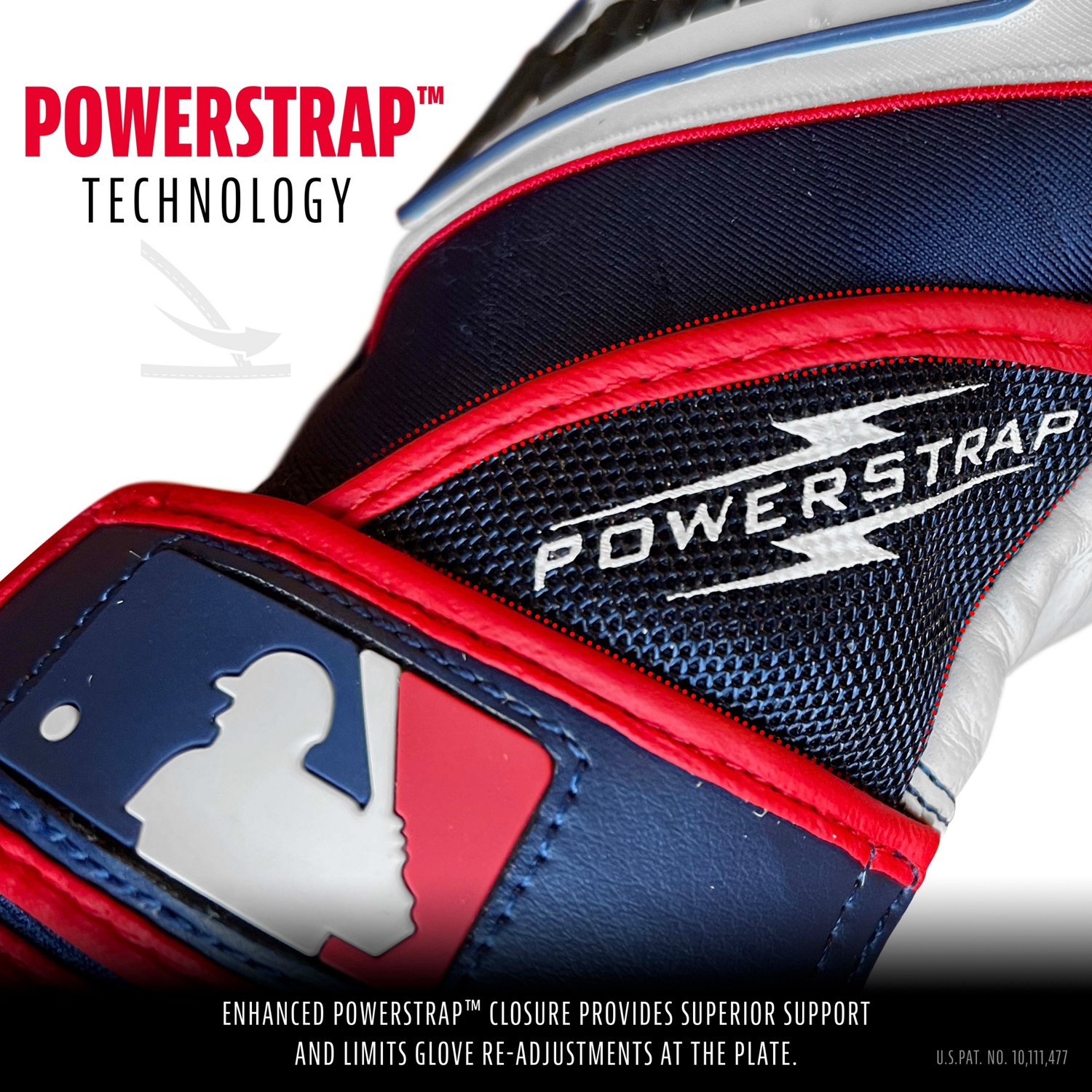 Franklin Youth Powerstrap™ Batting Gloves - view number 3