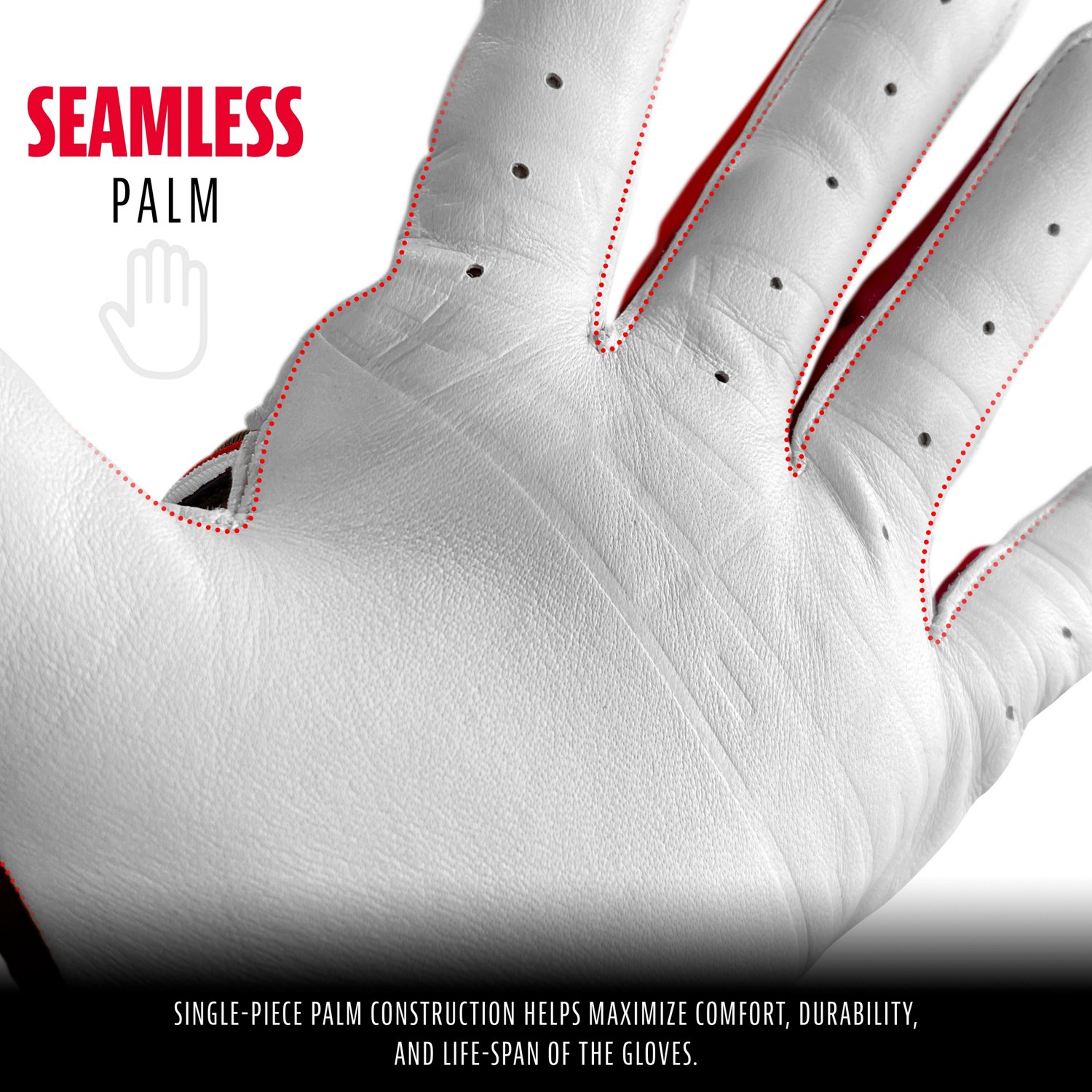 Franklin Youth Powerstrap™ Batting Gloves - view number 4