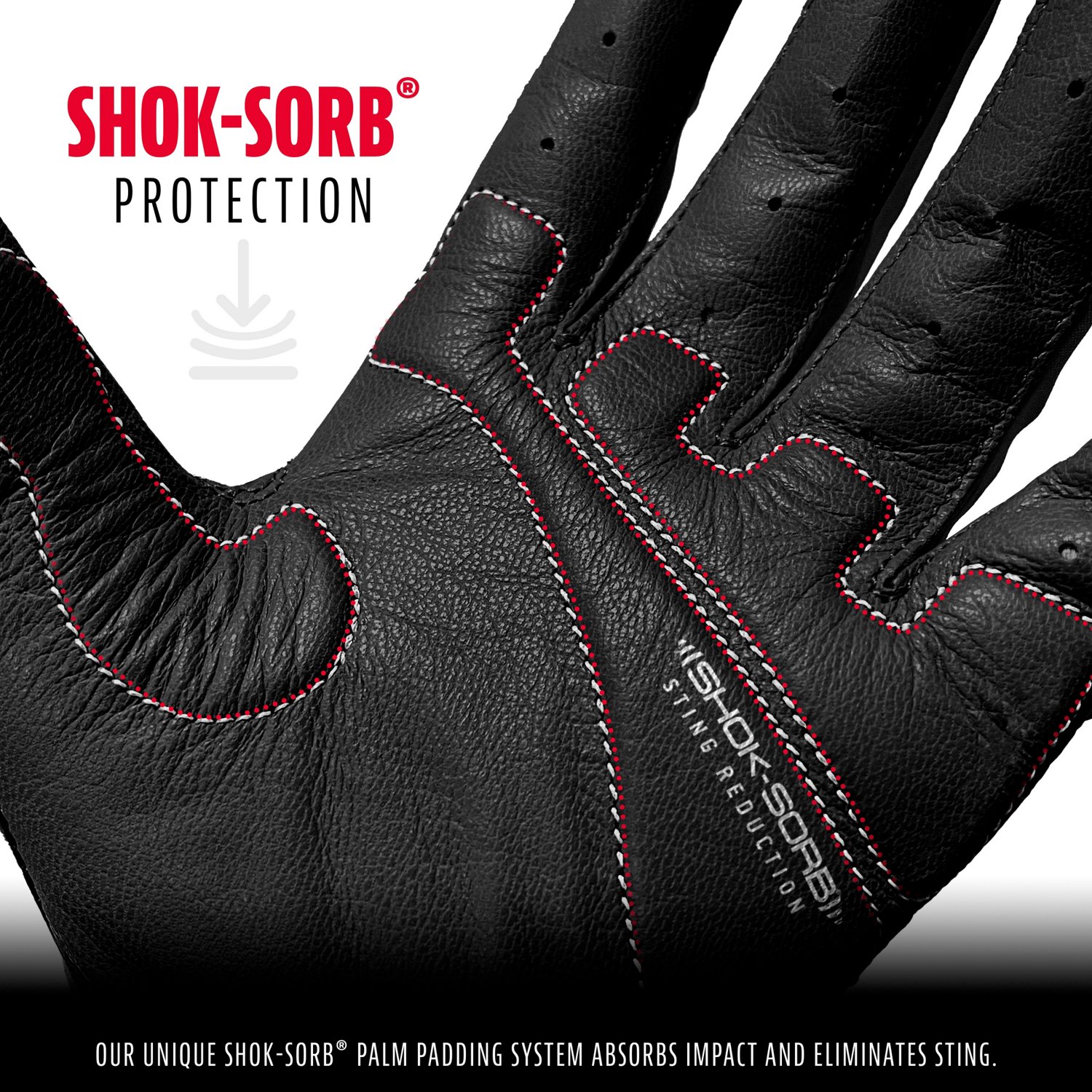 Franklin Men's SHOK-SORB X Batting Gloves - view number 3