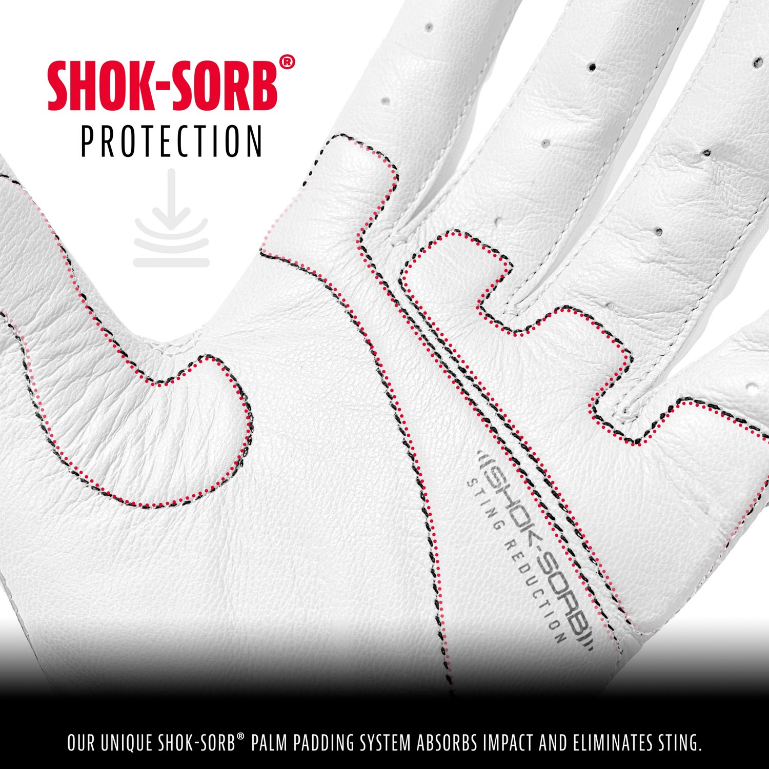 Franklin Men's SHOK-SORB X Batting Gloves - view number 3