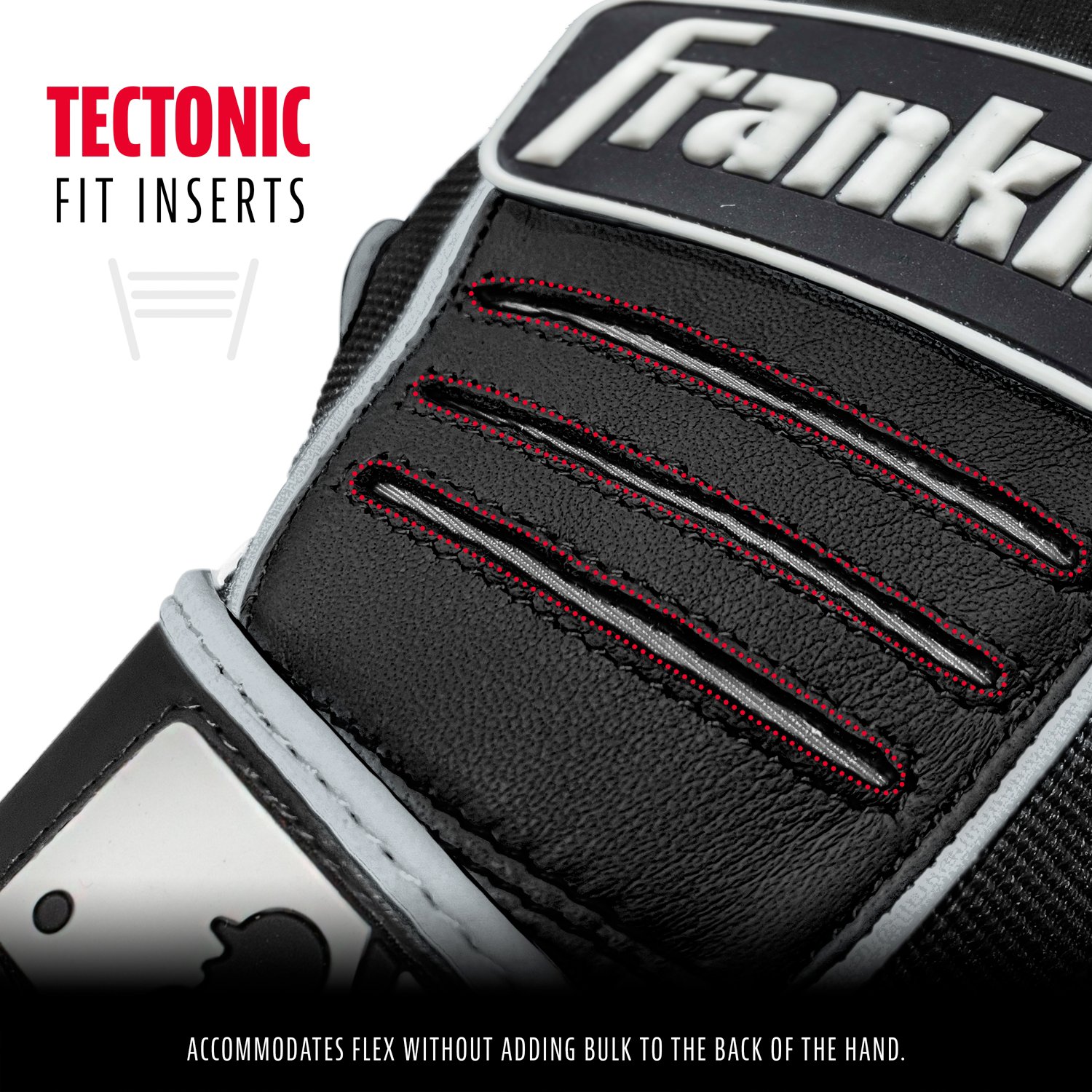 Franklin Adults' CFX Pro Batting Gloves                                                                                          - view number 3