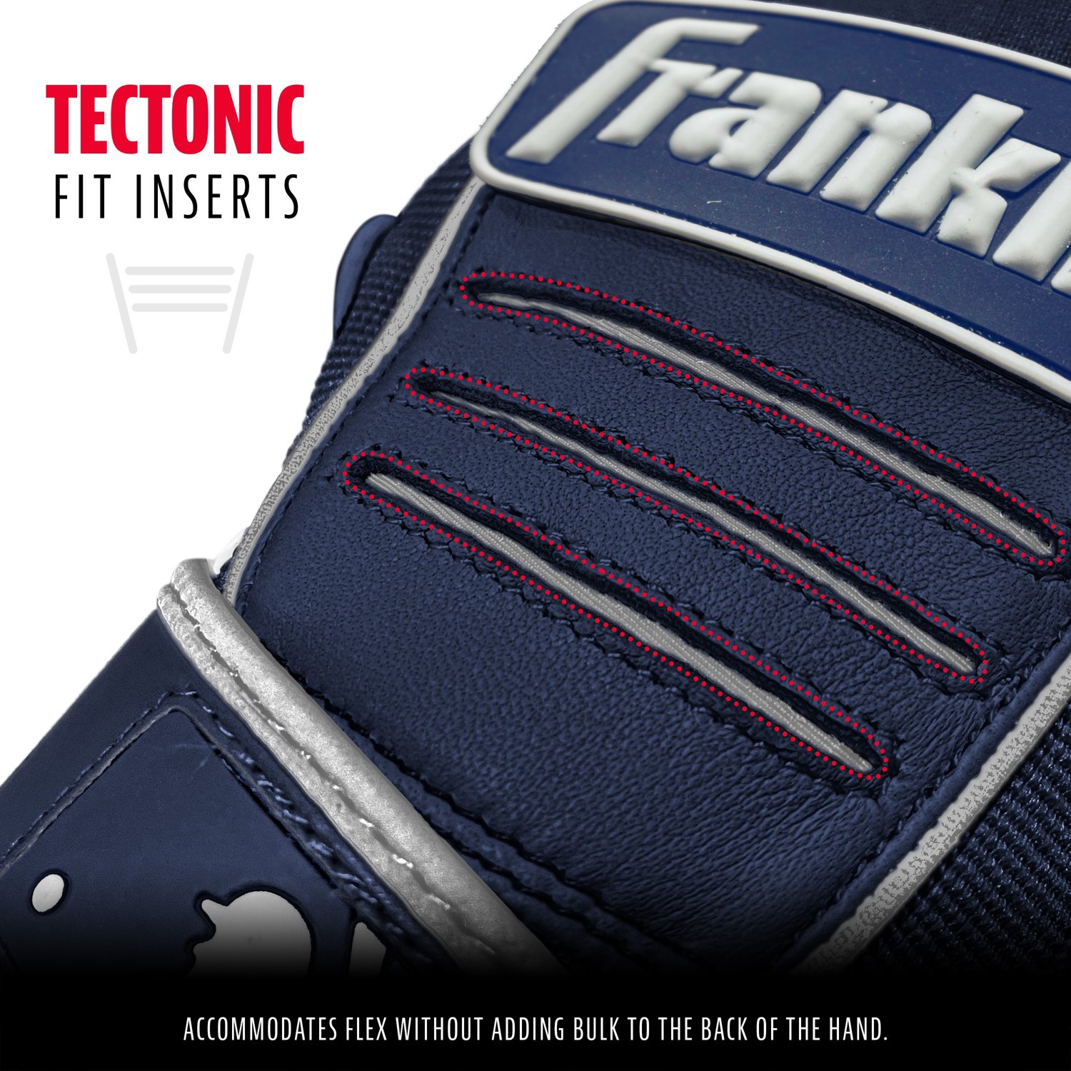 Franklin Adults' CFX Pro Batting Gloves                                                                                          - view number 3