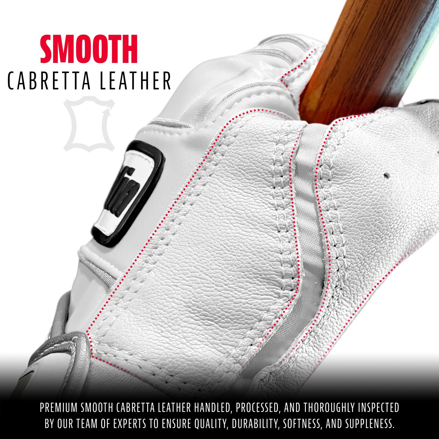 Franklin Adults' Powerstrap Batting Gloves - view number 2