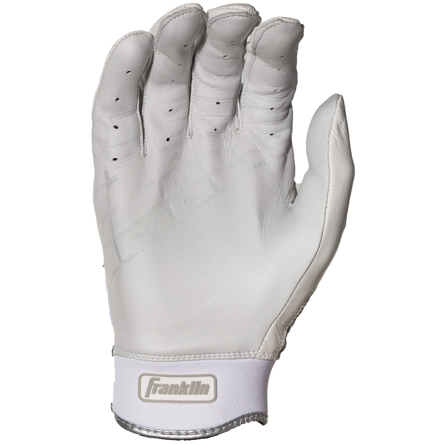 Franklin Adults' Chrome Powerstrap Batting Gloves                                                                                - view number 2