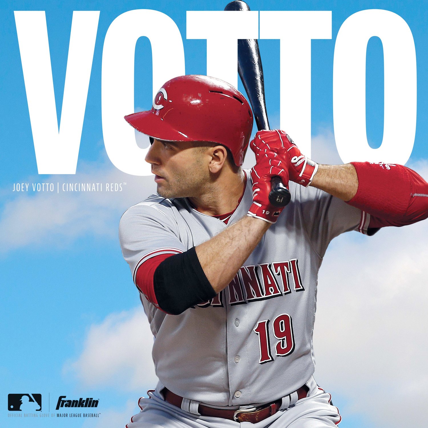 Franklin Adults' Chrome Powerstrap Batting Gloves                                                                                - view number 6