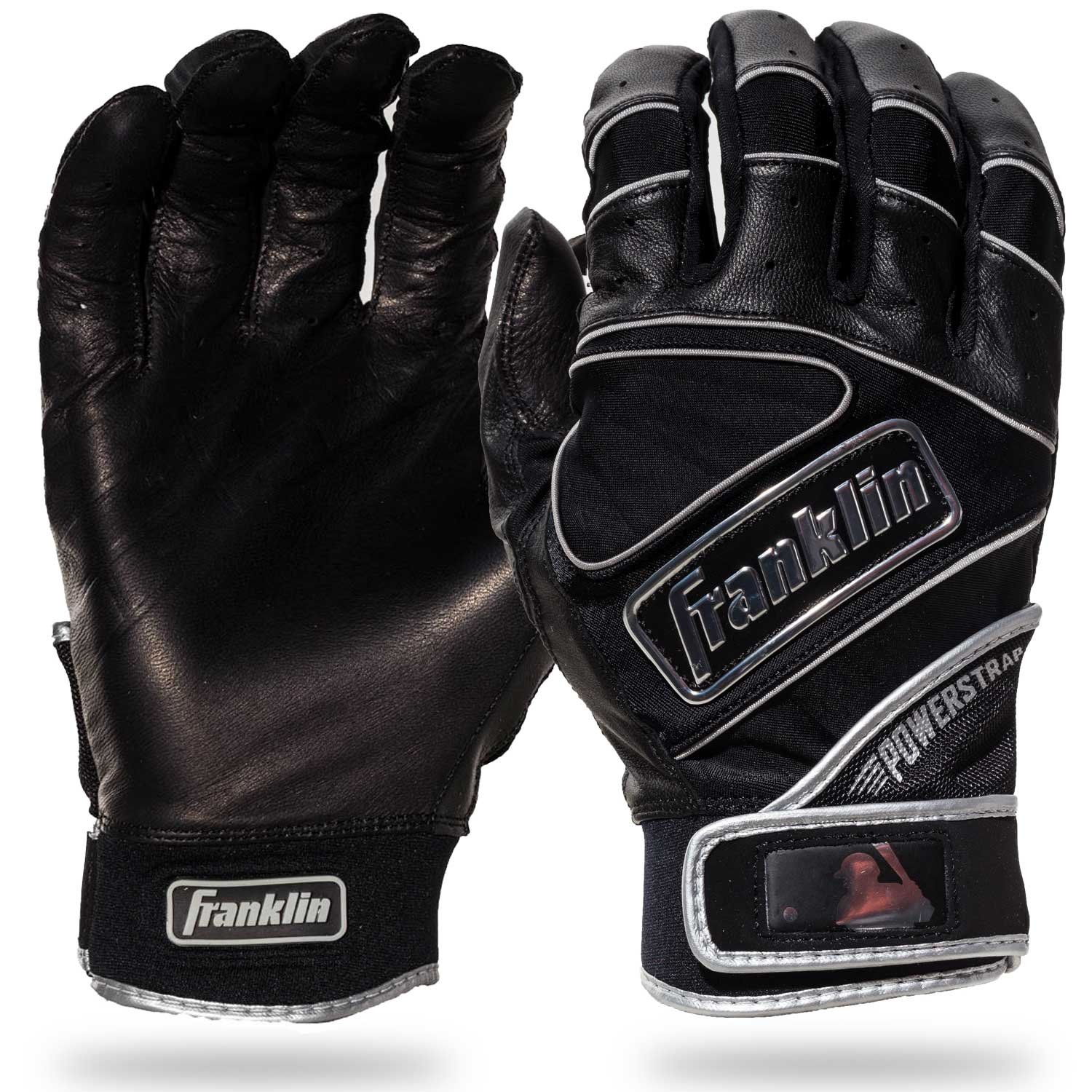 Franklin Men's Powerstrap Chrome Batting Gloves - view number 3