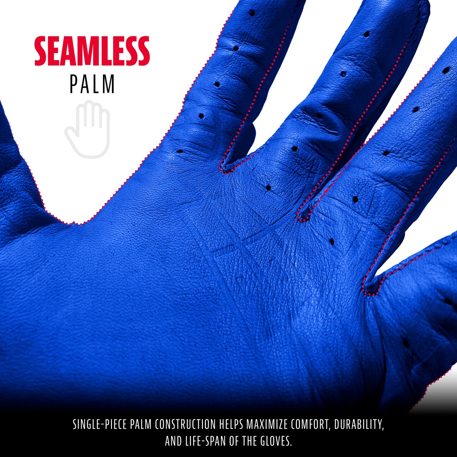 Franklin Men's Powerstrap Chrome Batting Gloves - view number 4