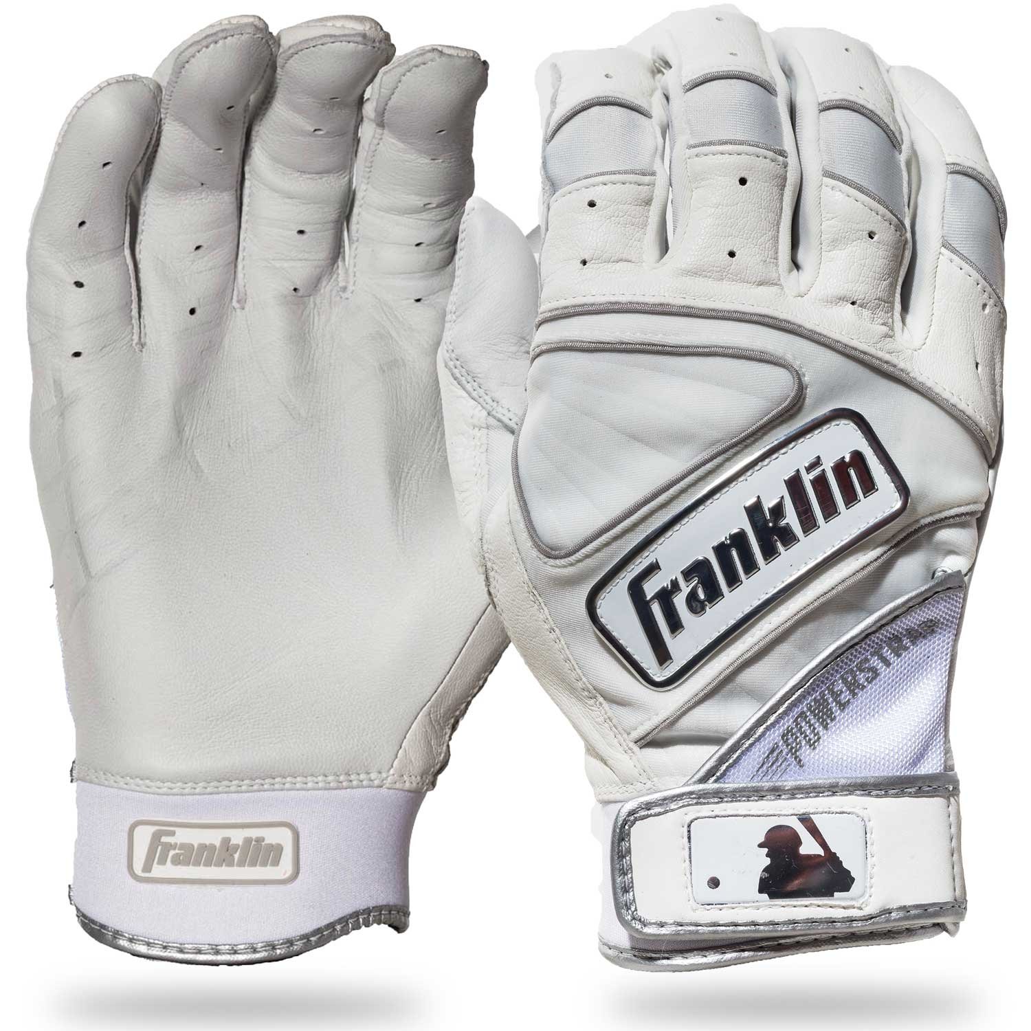 Franklin Men's Powerstrap Chrome Batting Gloves - view number 3
