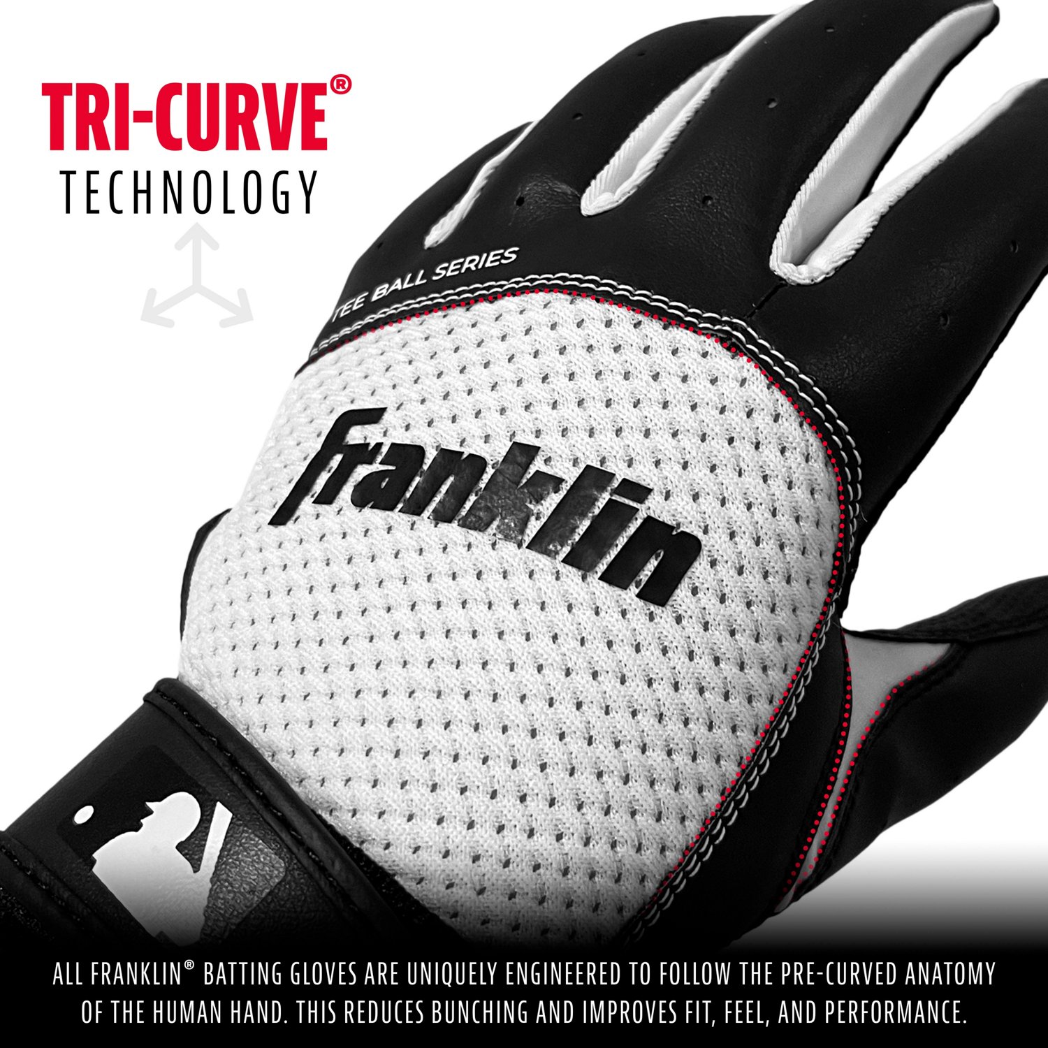Franklin Boys' T-ball Flex Batting Gloves                                                                                        - view number 3