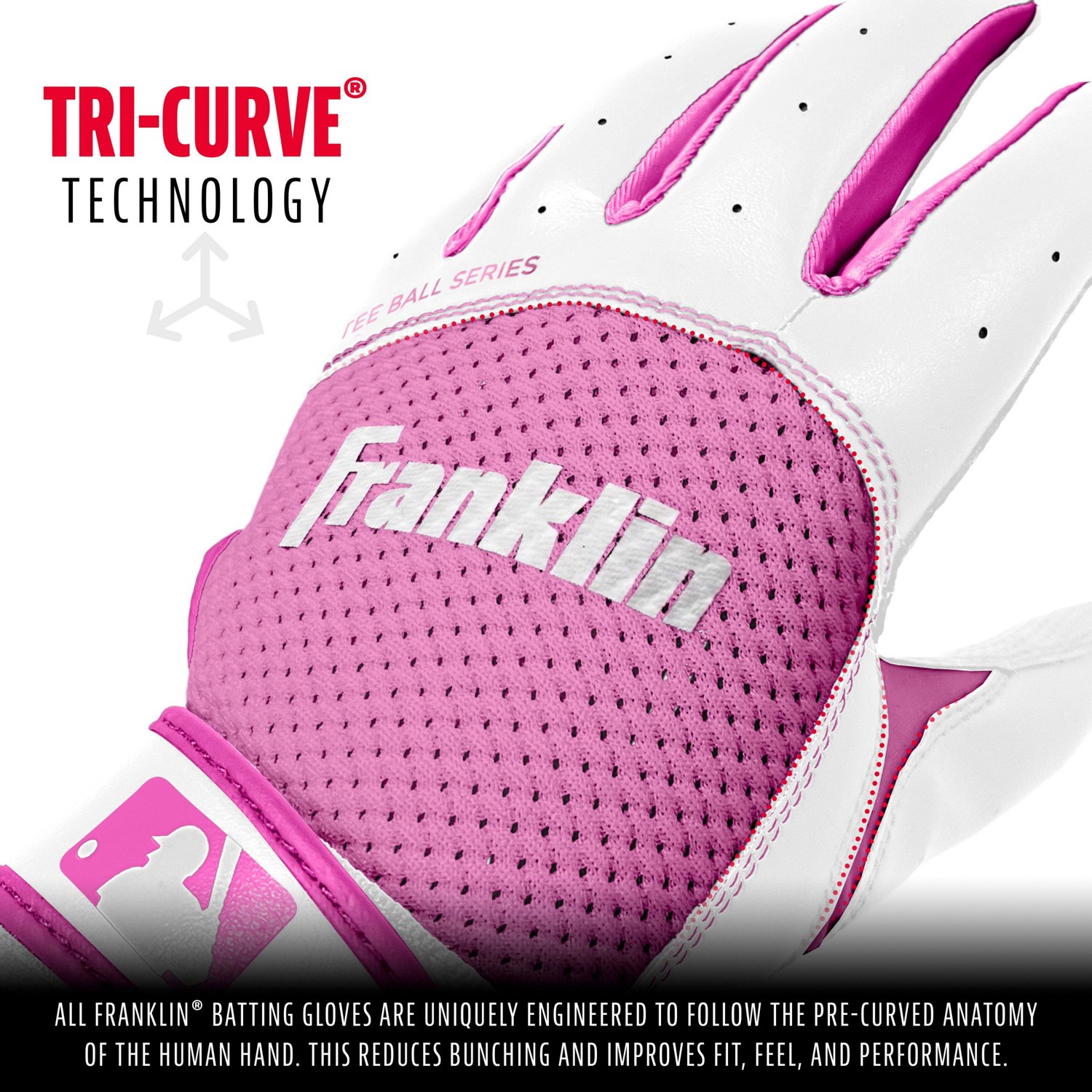 Franklin Boys' T-ball Flex Batting Gloves                                                                                        - view number 3