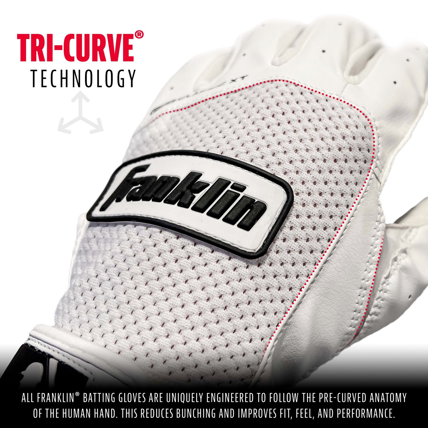 Franklin Youth Digitek Batting Gloves - view number 4