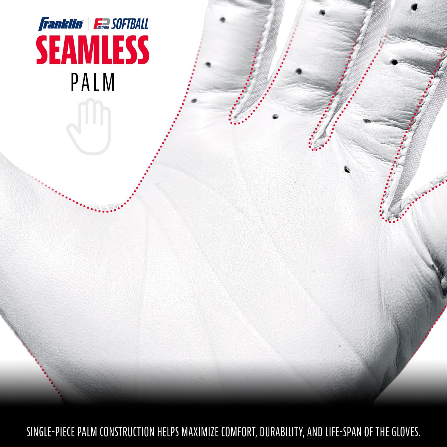 Franklin Women's CFX Pro Fastpitch Gloves                                                                                        - view number 4