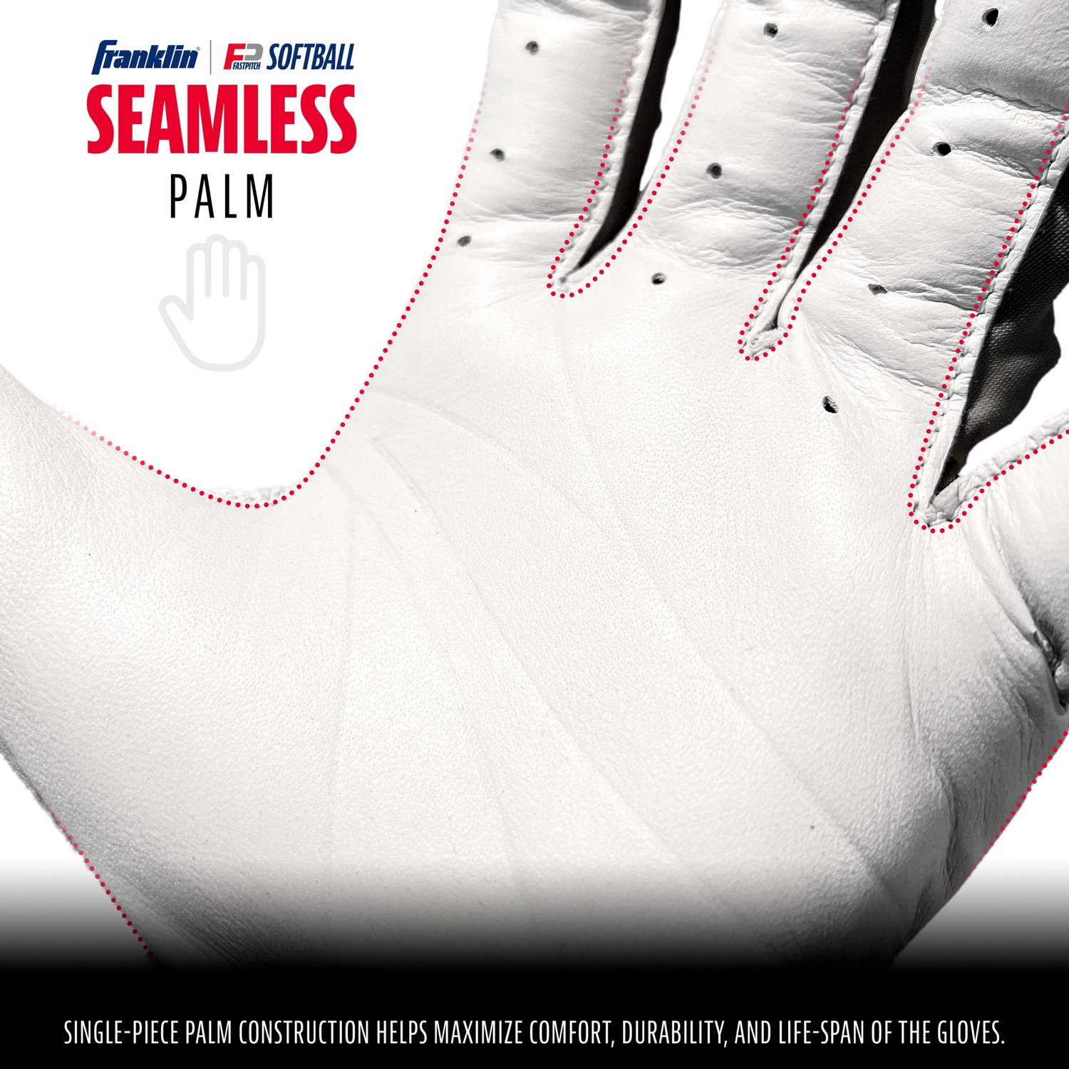 Franklin Women’s CFX Pro USA Fast-Pitch Softball Batting Gloves - view number 4