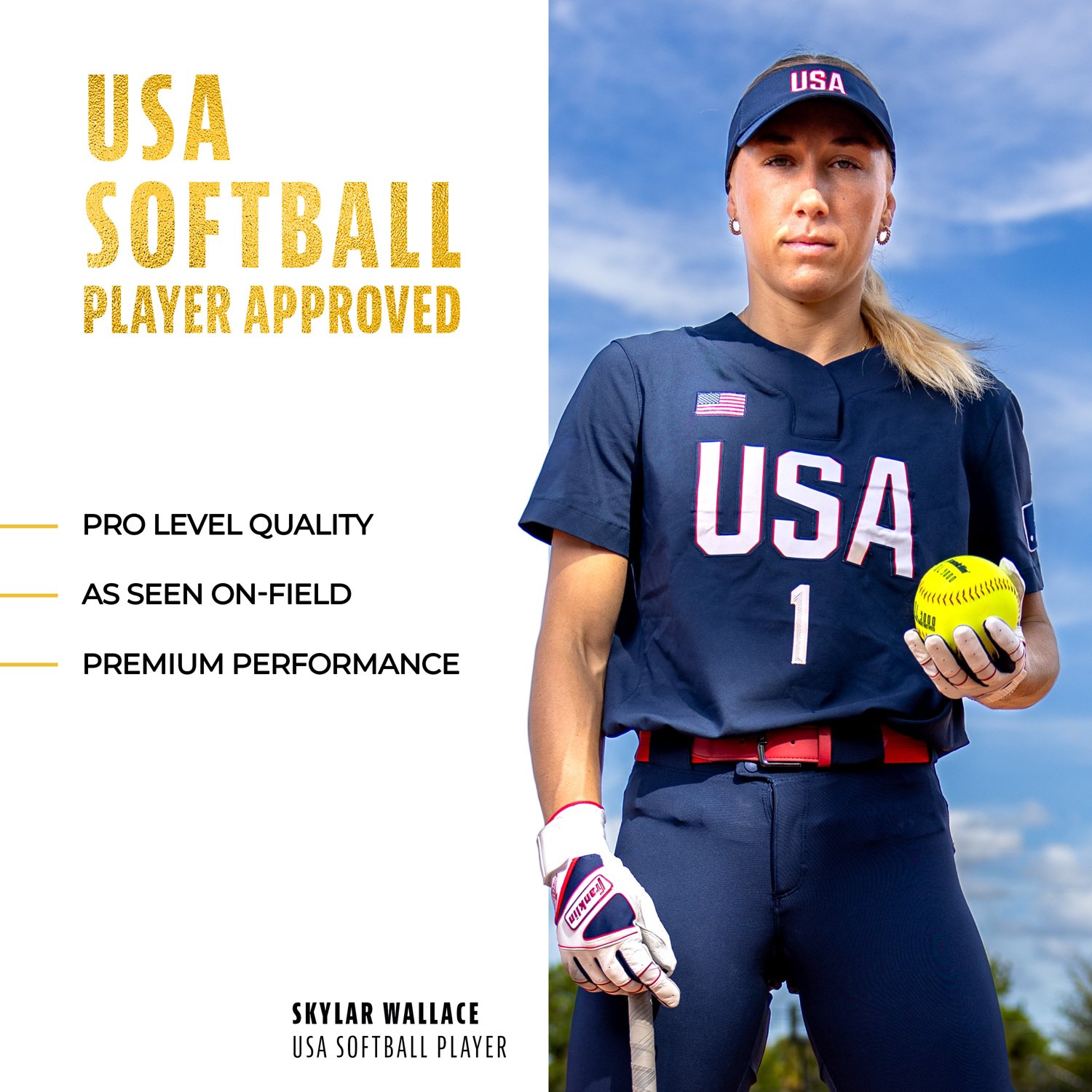Franklin Women's Infinite Wrap Fastpitch Batting Gloves                                                                          - view number 5
