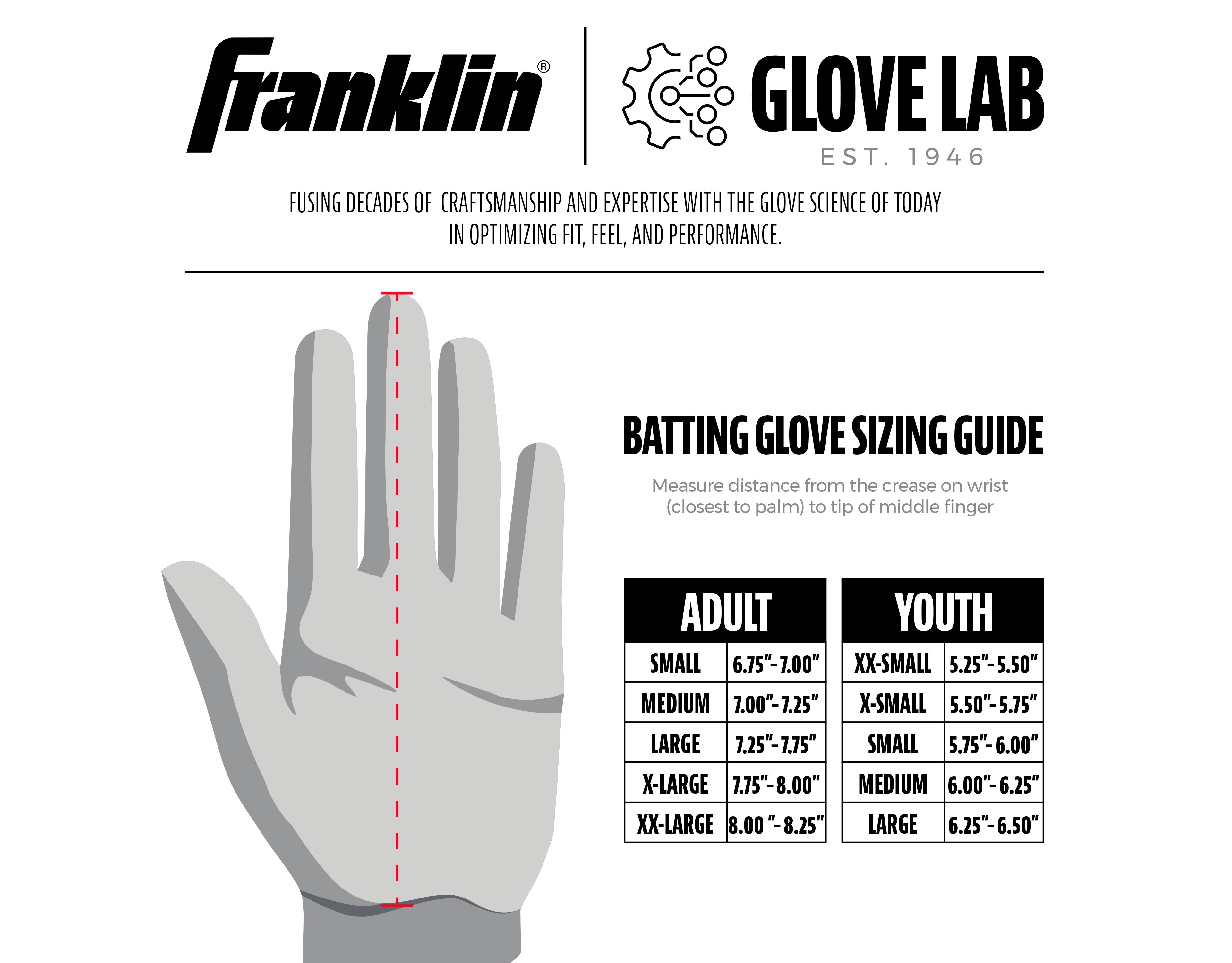 Franklin Women's Infinite Wrap Fastpitch Batting Gloves