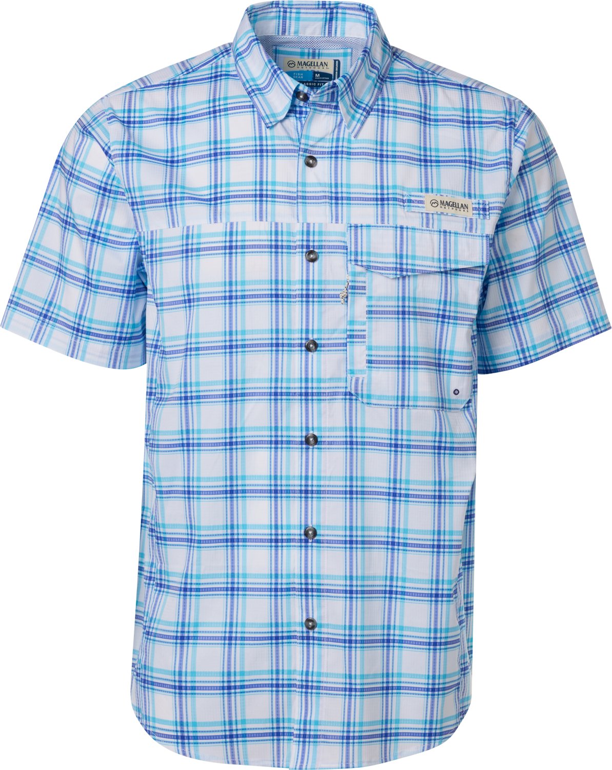 Magellan Outdoors Men's Caddo Lake Plaid Fishing Button-Down Shirt