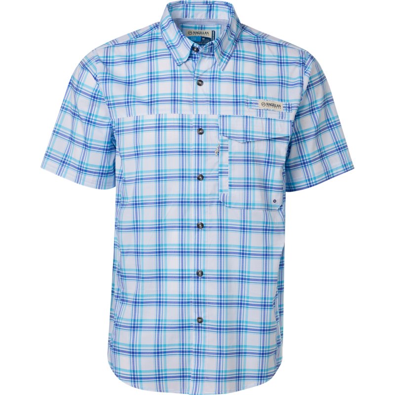 Magellan Outdoors Men's Caddo Lake Plaid Fishing Button-Down Shirt