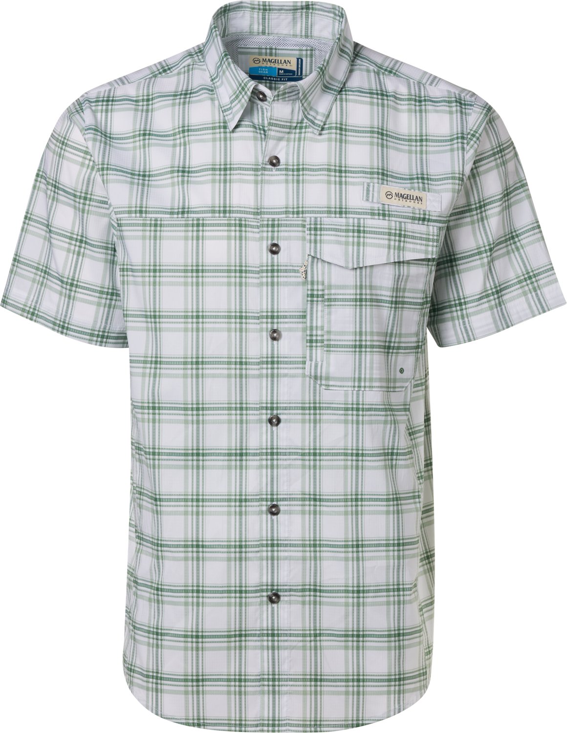 Magellan Outdoors Men's Caddo Lake Plaid Fishing Button-Down Shirt