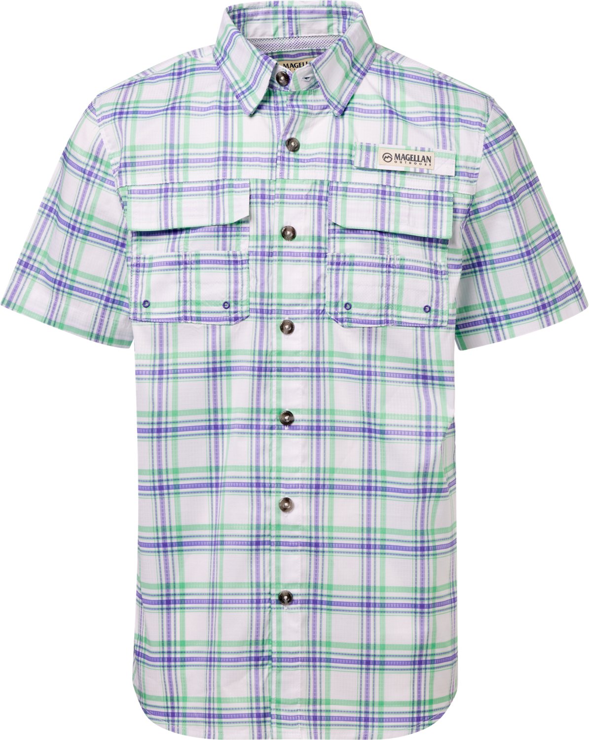 Magellan Outdoors Boys' FishGear Caddo Lake Short Sleeve Fishing Shirt