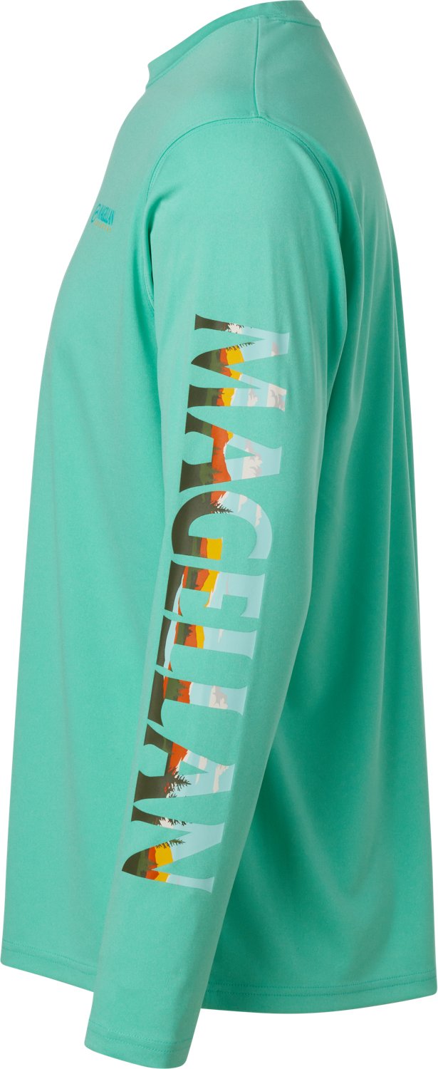 Magellan Outdoors Men's Casting Crew Long Sleeve T-shirt                                                                         - view number 5