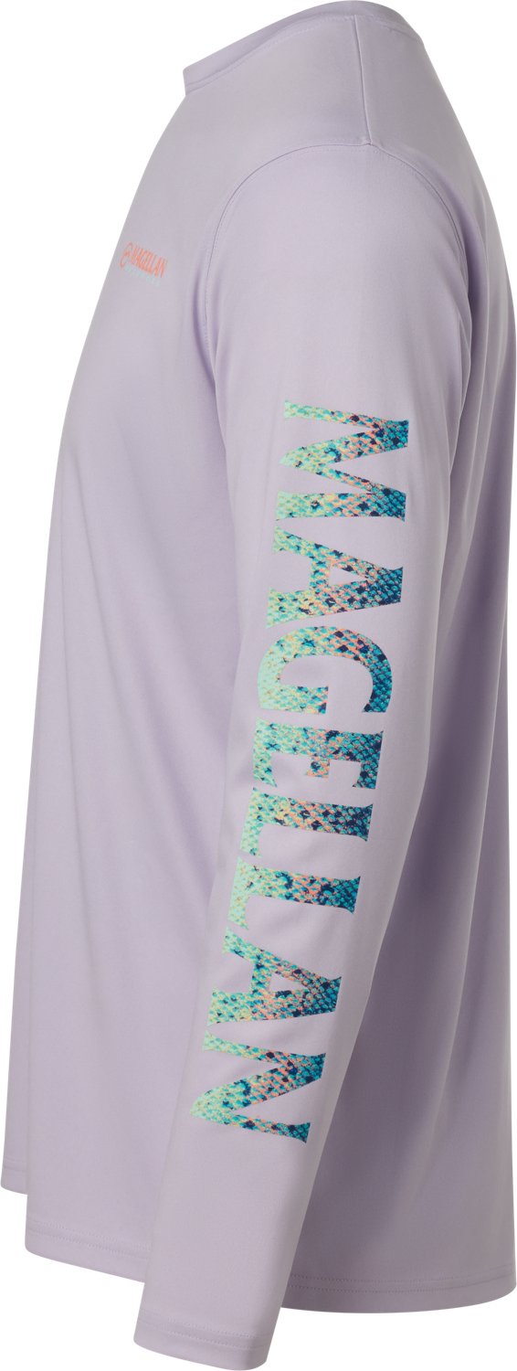 Magellan Outdoors Men's Casting Crew Long Sleeve T-shirt                                                                         - view number 7