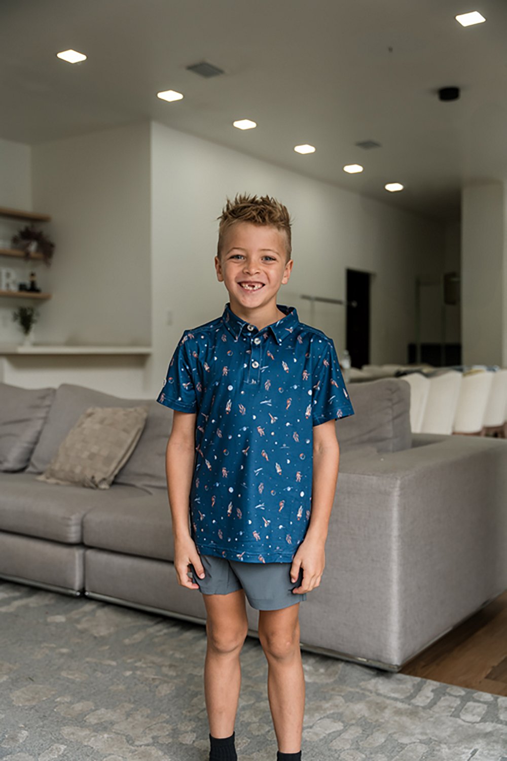 BURLEBO Boys' Performance Polo Shirt                                                                                             - view number 5