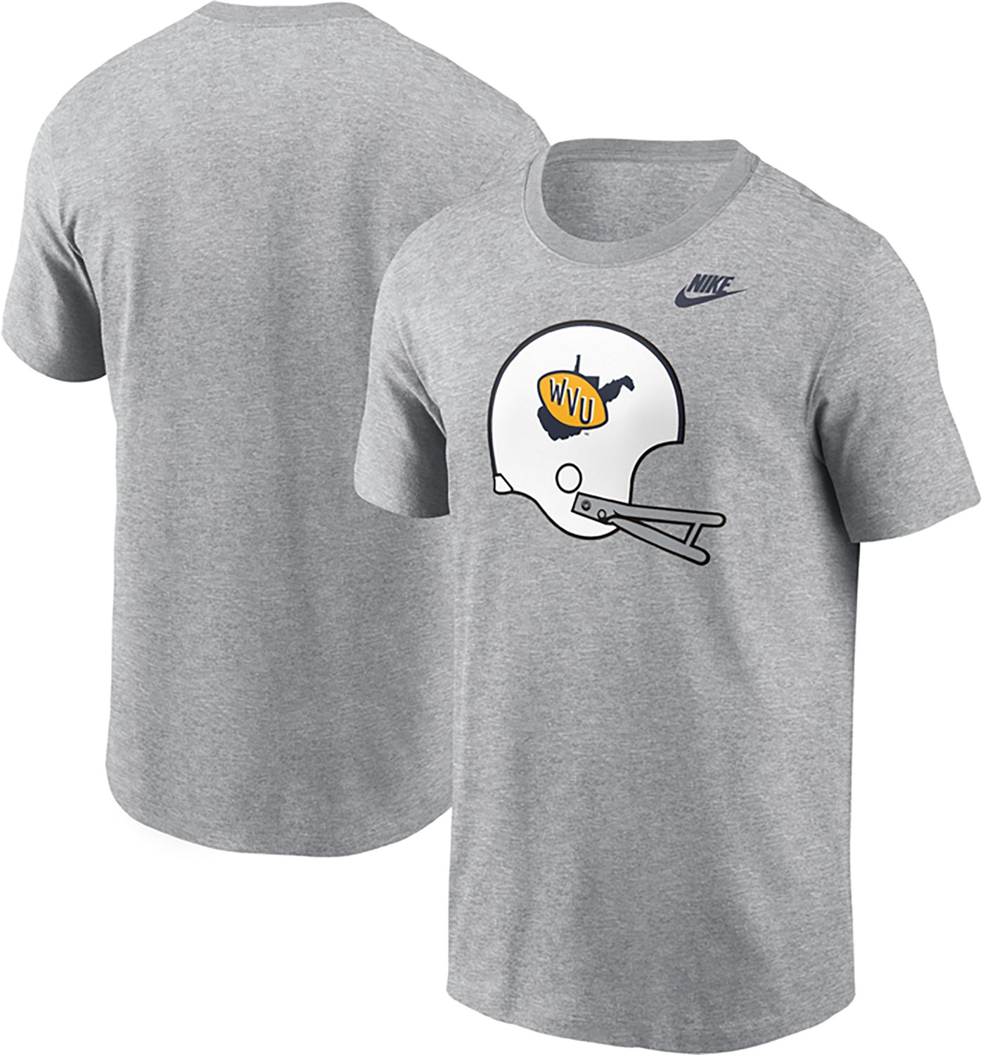 Nike Men's West Virginia Legacy Helmet Cotton T-shirt - view number 3