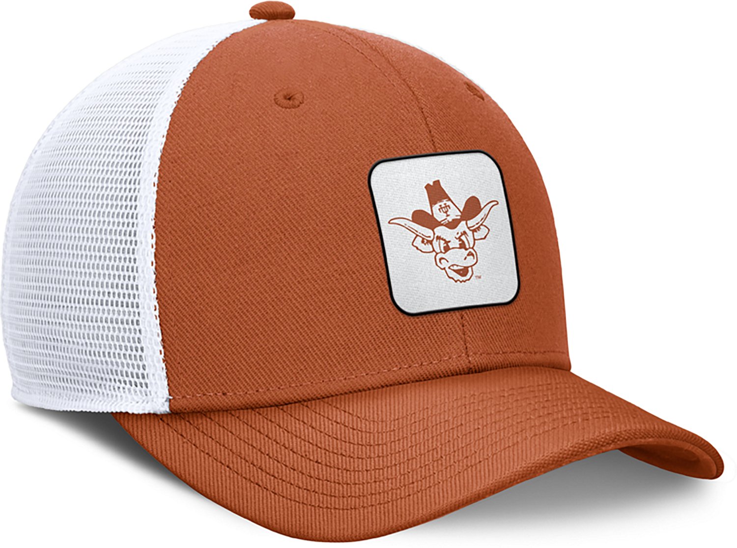 Nike Burnt /White Texas Longhorns Legacy Rise Mascot Trucker Adjustable Hat - view number 3