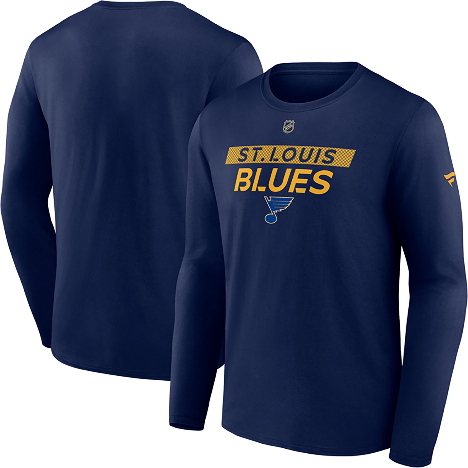 Fanatics Men's Blues AP Primary Long Sleeve T-shirt - view number 3