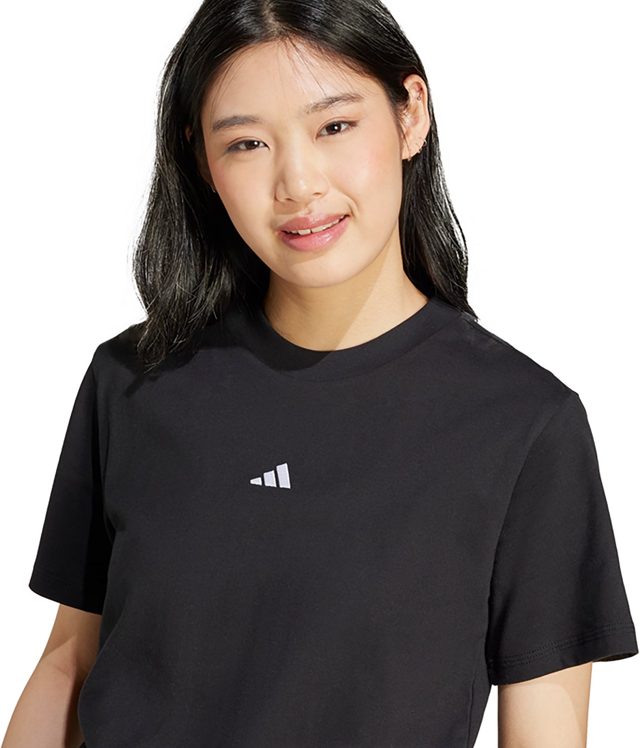 adidas Women's Essentials Small Logo Cotton T-shirt                                                                              - view number 4