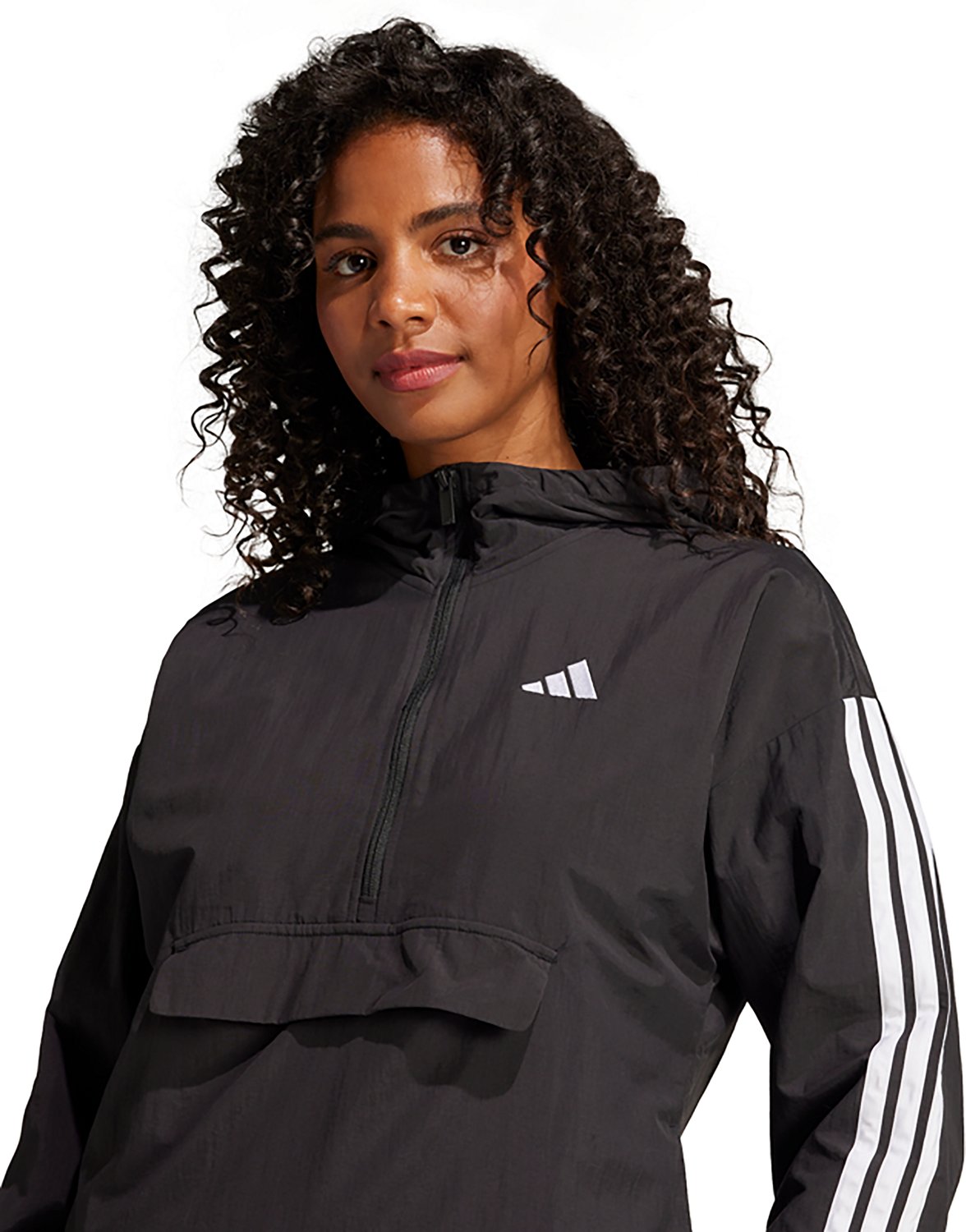 adidas Women's 3-Stripes Woven Windbreaker - view number 6