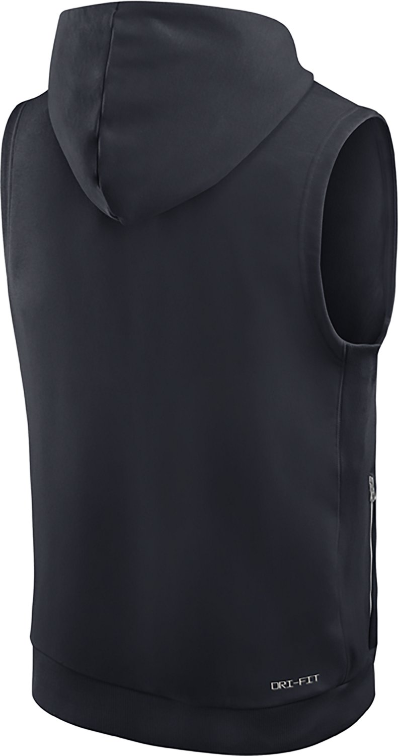 Nike Men's Houston Texans Dri-FIT Fleece Sleeveless Hoodie - view number 2