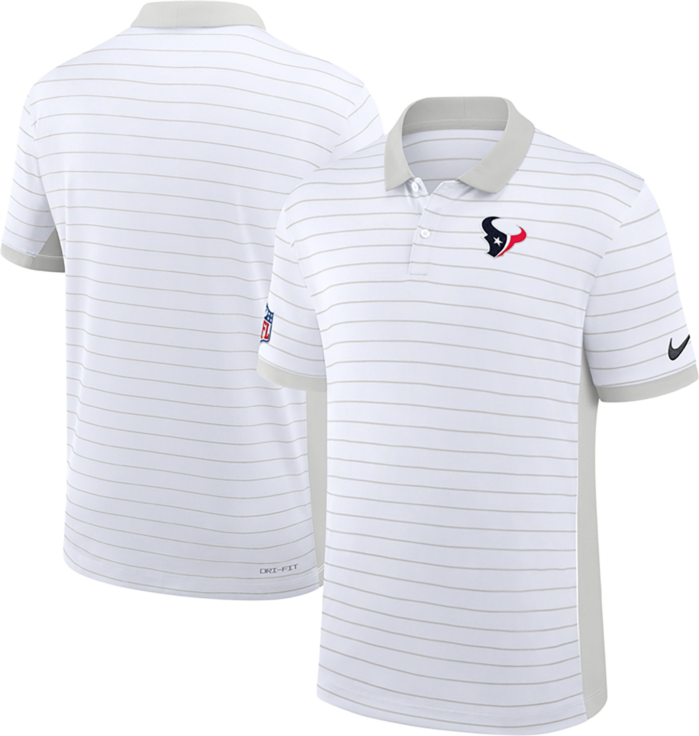 Nike Men's Houston Texans Dri-FIT Victory Stripe Polo - view number 3