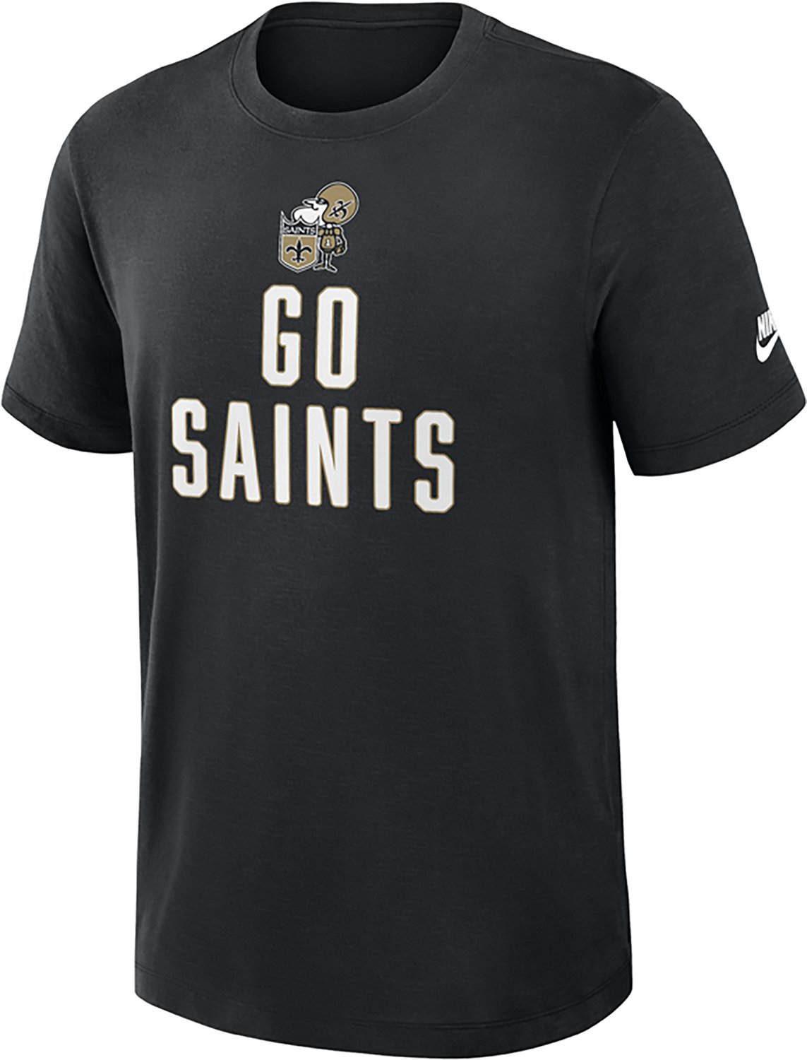 Nike Men's New Orleans Saints Rewind Slub Graphic T-shirt - view number 3