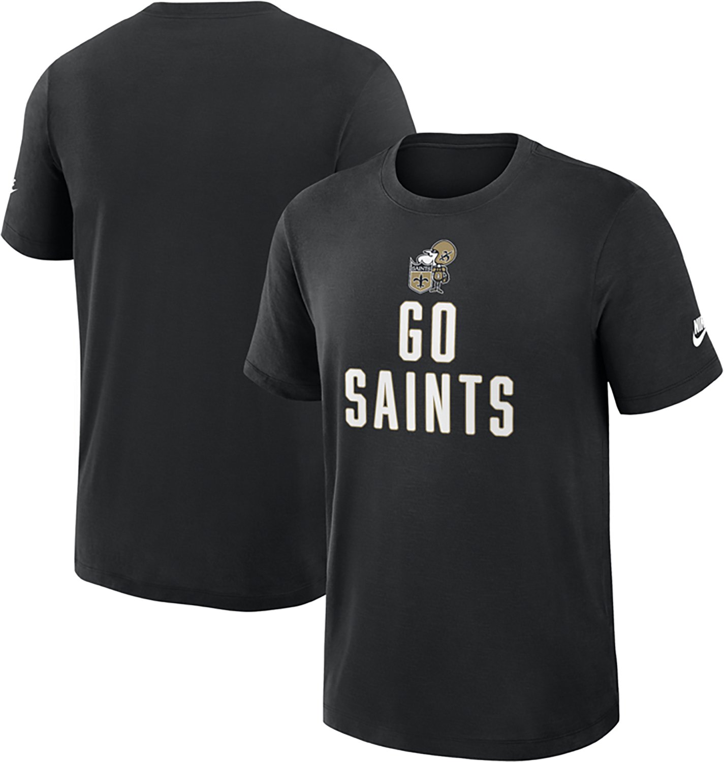 Nike Men's New Orleans Saints Rewind Slub Graphic T-shirt - view number 5