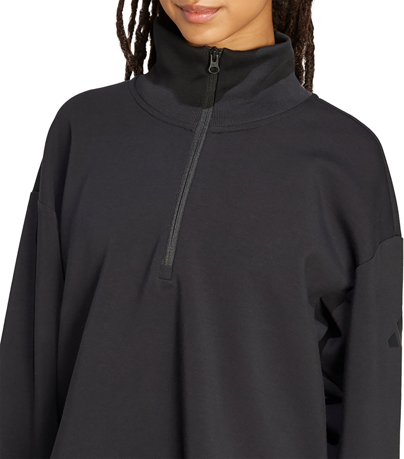 adidas Women's ALL SZN Soft Lux 1/4-Zip Sweatshirt - view number 4