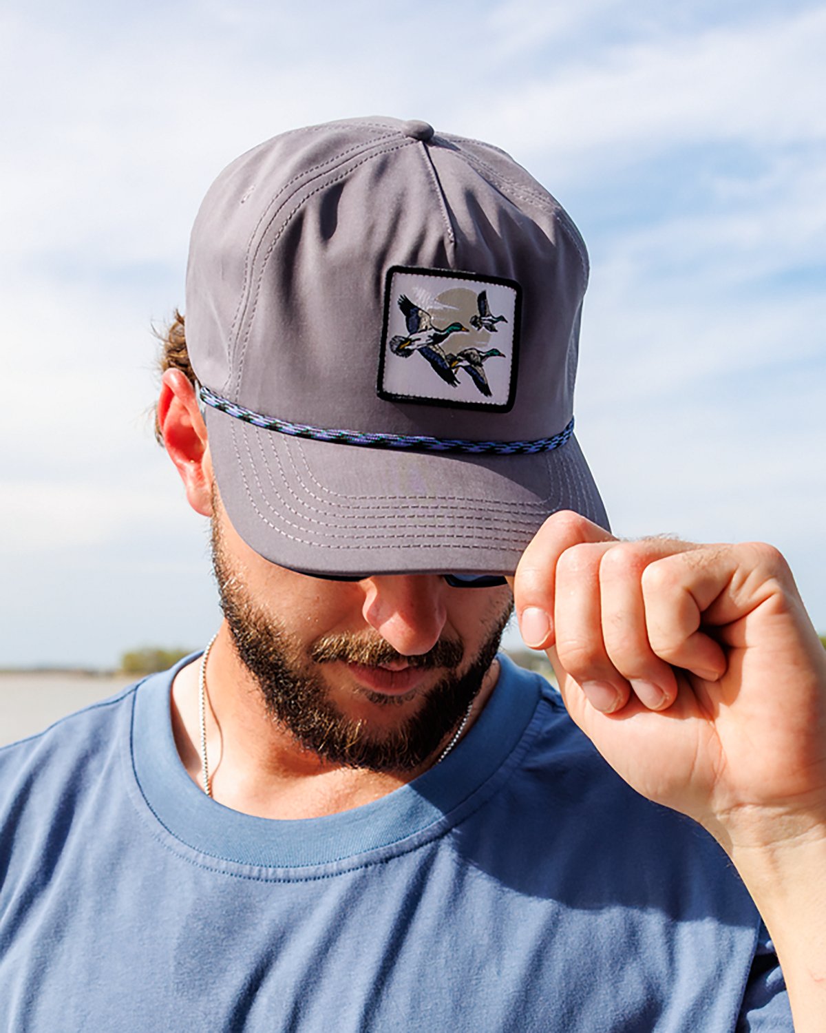 Waggle Men's Duck & Cover Unstructured Rope Hat - view number 7