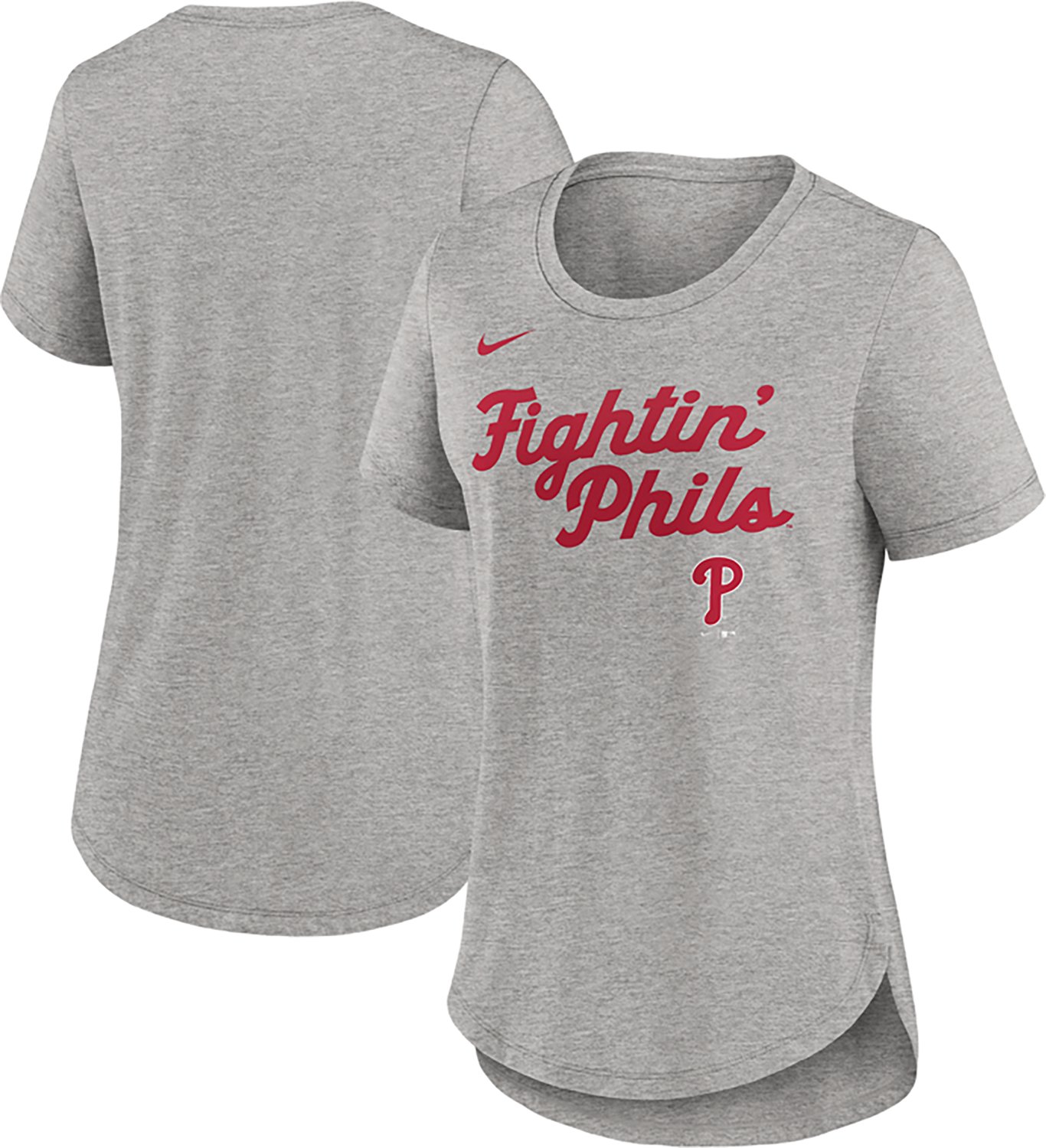 Nike Women's Phillies MLB Script Triblend T-shirt - view number 3