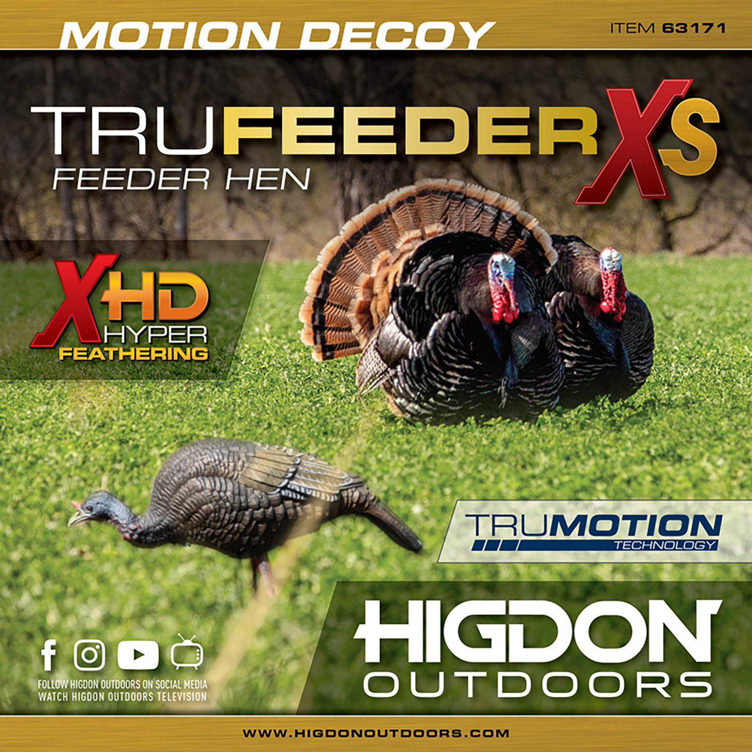Higdon XS TruFeeder Motion Turkey Hen - view number 2