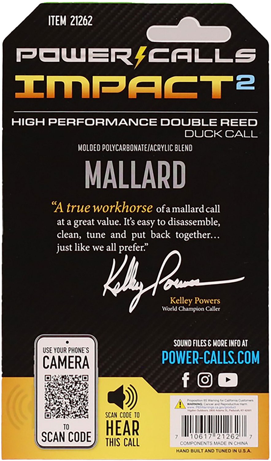 Power Calls Impact 2 Duck Call