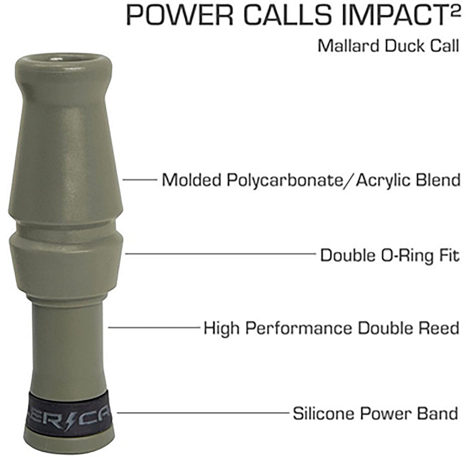 Power Calls Impact 2 Duck Call