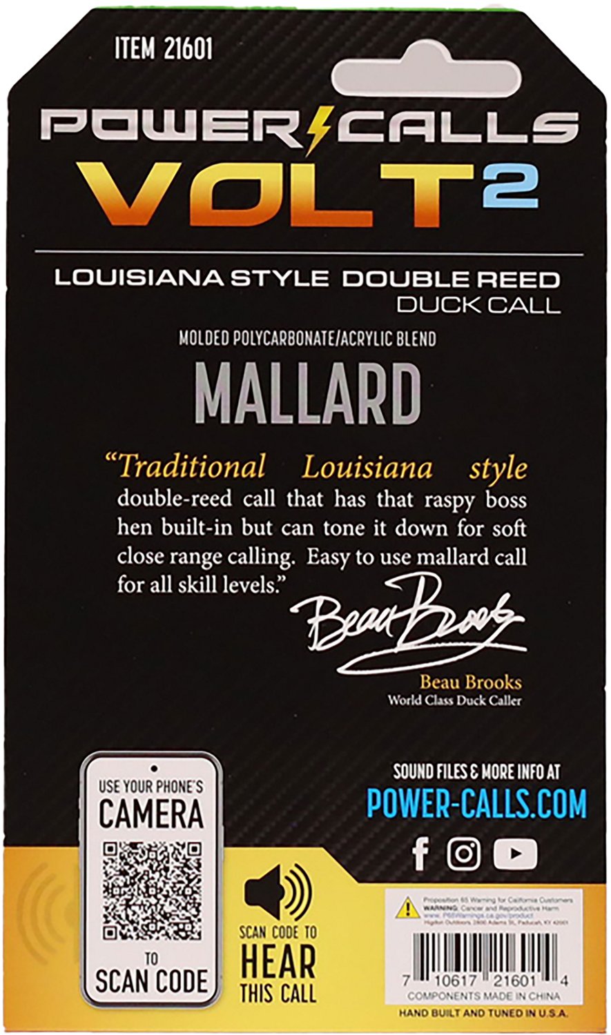 Power Calls Volt 2 Louisiana Style Duck Call