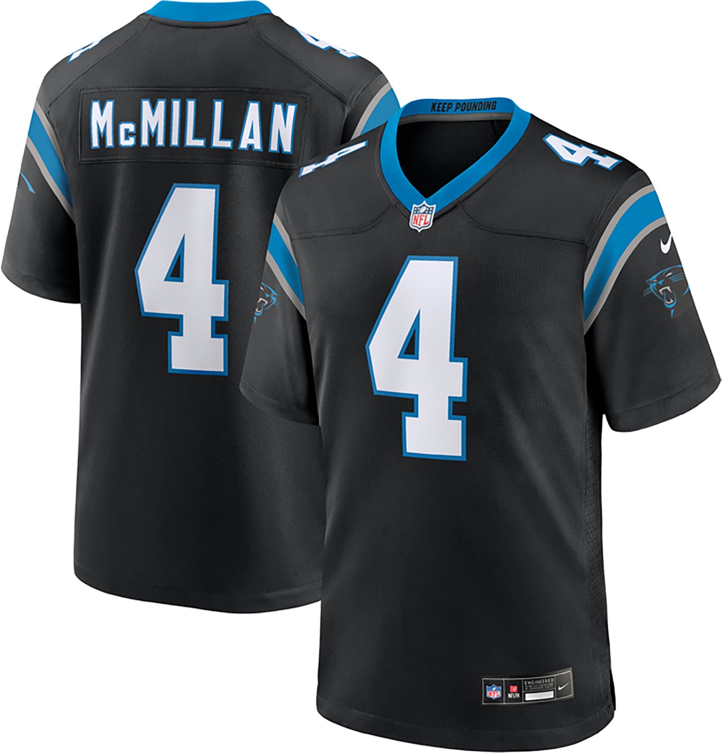 Nike Men's Panthers T. McMillan Home Player Jersey - view number 6