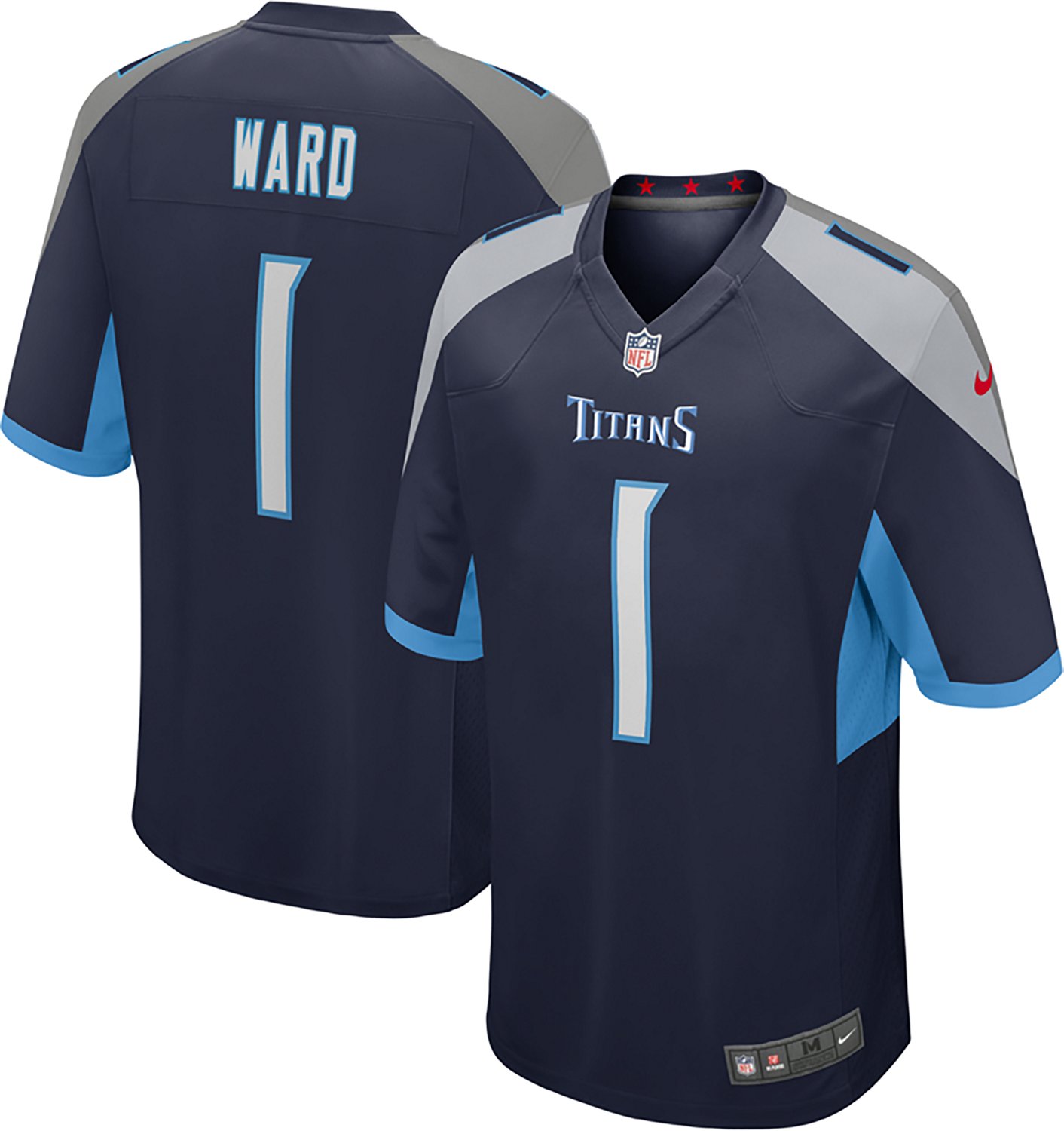Nike Men's Titans C. Ward Home Player Jersey - view number 4
