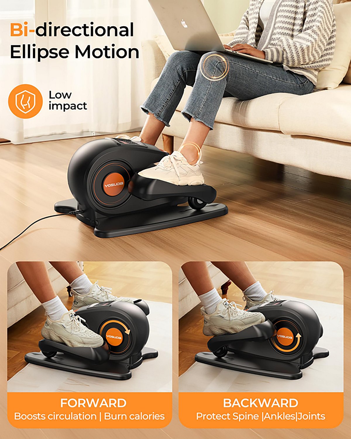 YOSUDA Under Desk Elliptical - view number 4
